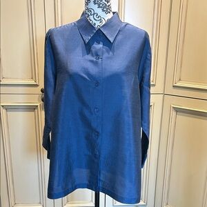Elegant Blue Women's Top